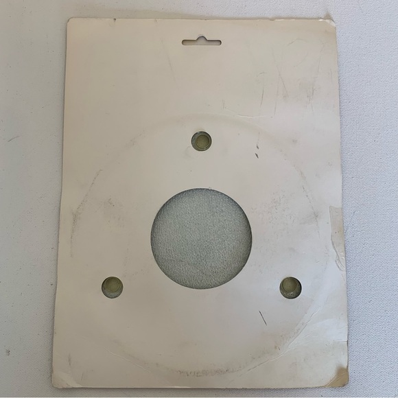 Vintage Round Glass Cutting Board Trivet Clear Textured Tempered 7" Rubber Feet - Picture 3 of 8